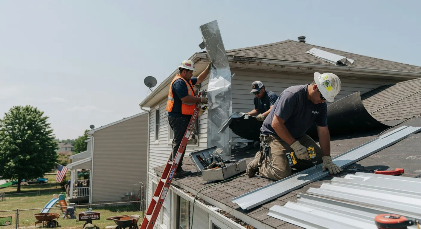 Storm Damage Metal Roof Repair in Galeton, PA